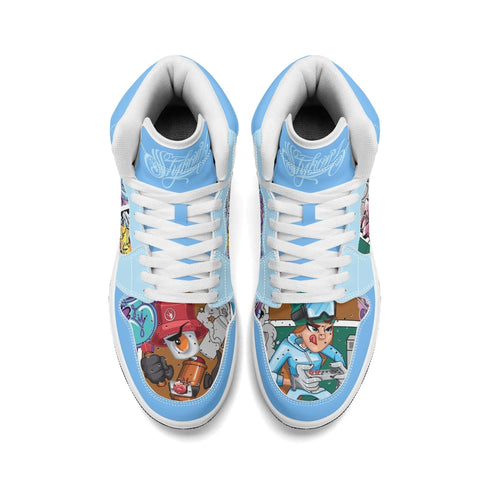 Metari 6T7 High Top Snekonz – Comic Stykonz 1 | Hip - Hop Streetwear Kicks - Stykonz Graffiti Streetwear