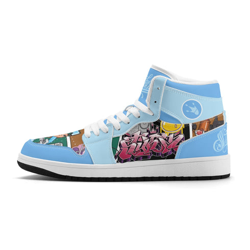 Metari 6T7 High Top Snekonz – Comic Stykonz 1 | Hip - Hop Streetwear Kicks - Stykonz Graffiti Streetwear