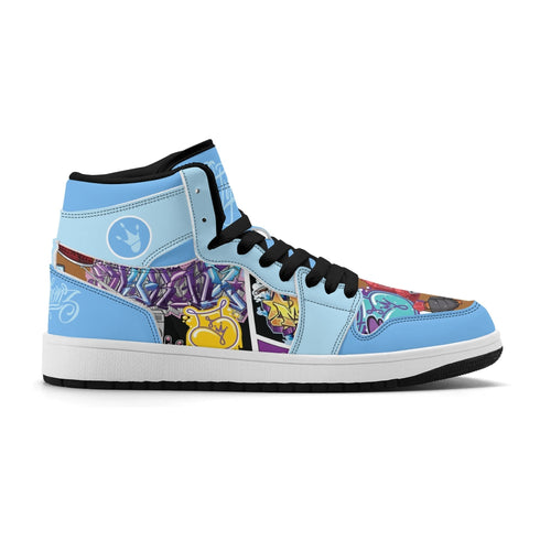 Metari 6T7 High Top Snekonz – Comic Stykonz 1 | Hip - Hop Streetwear Kicks - Stykonz Graffiti Streetwear