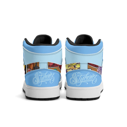 Metari 6T7 High Top Snekonz – Comic Stykonz 1 | Hip - Hop Streetwear Kicks - Stykonz Graffiti Streetwear