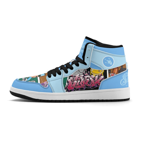 Metari 6T7 High Top Snekonz – Comic Stykonz 1 | Hip - Hop Streetwear Kicks - Stykonz Graffiti Streetwear