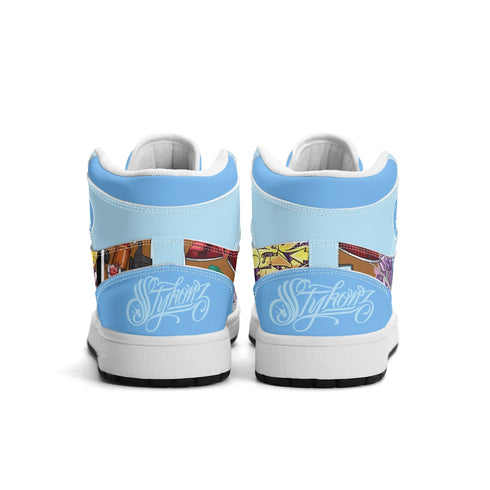 Metari 6T7 High Top Snekonz – Comic Stykonz 1 | Hip - Hop Streetwear Kicks - Stykonz Graffiti Streetwear