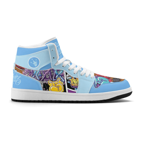 Metari 6T7 High Top Snekonz – Comic Stykonz 1 | Hip - Hop Streetwear Kicks - Stykonz Graffiti Streetwear