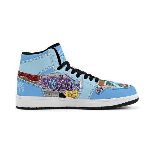 Metari 6T7 High Top Snekonz – Comic Stykonz 1 | Hip - Hop Streetwear Kicks - Stykonz Graffiti Streetwear