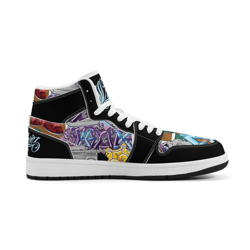 Metari 6T7 High Top Snekonz – Comic Stykonz 1 V2 | Hip - Hop Streetwear Kicks - Stykonz Graffiti Streetwear