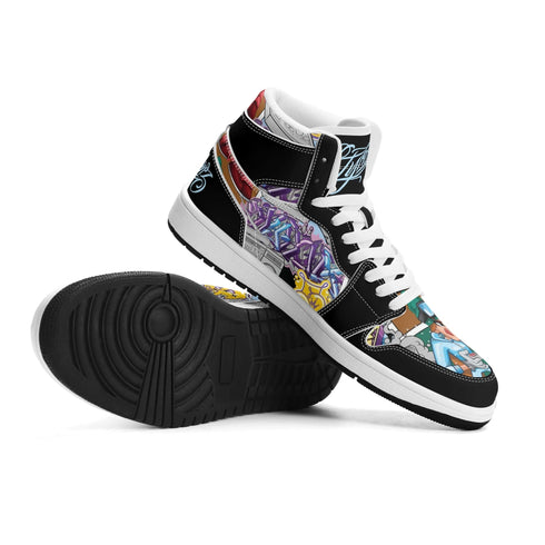 Metari 6T7 High Top Snekonz – Comic Stykonz 1 V2 | Hip - Hop Streetwear Kicks - Stykonz Graffiti Streetwear