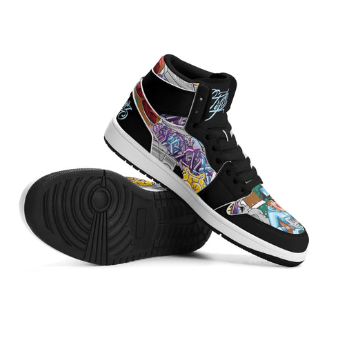 Metari 6T7 High Top Snekonz – Comic Stykonz 1 V2 | Hip - Hop Streetwear Kicks - Stykonz Graffiti Streetwear