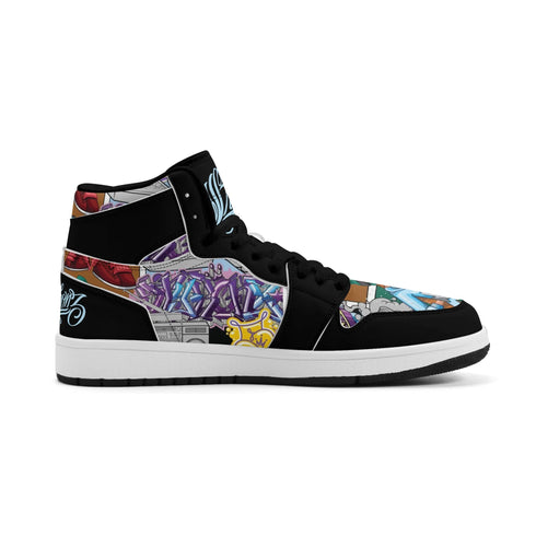 Metari 6T7 High Top Snekonz – Comic Stykonz 1 V2 | Hip - Hop Streetwear Kicks - Stykonz Graffiti Streetwear