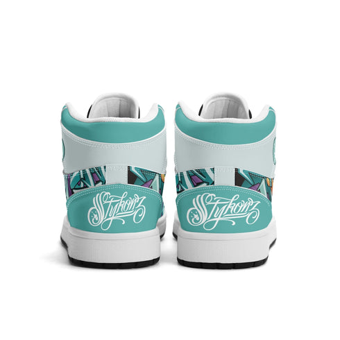 Metari 6T7 High Top Snekonz – Grapetron | Hip - Hop Streetwear Kicks - Stykonz Graffiti Streetwear
