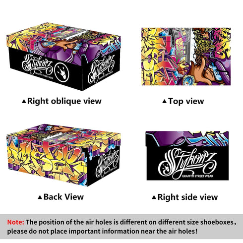 Metari 6T7 High Top Snekonz – Grapetron | Hip - Hop Streetwear Kicks - Stykonz Graffiti Streetwear