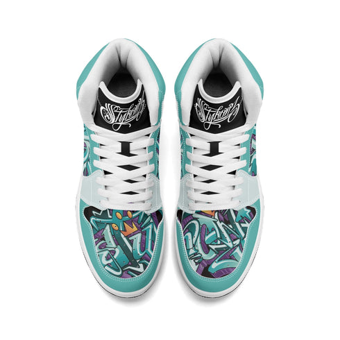 Metari 6T7 High Top Snekonz – Grapetron | Hip - Hop Streetwear Kicks - Stykonz Graffiti Streetwear