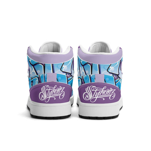 Metari 6T7 High Top Snekonz – Ice Block | Hip - Hop Streetwear Kicks - Stykonz Graffiti Streetwear