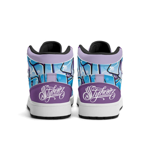 Metari 6T7 High Top Snekonz – Ice Block | Hip - Hop Streetwear Kicks - Stykonz Graffiti Streetwear