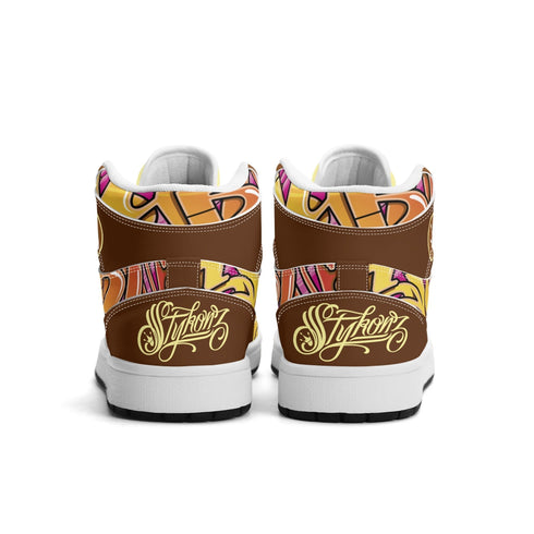 Metari 6T7 High Top Snekonz – Sundown | Hip - Hop Streetwear Kicks - Stykonz Graffiti Streetwear