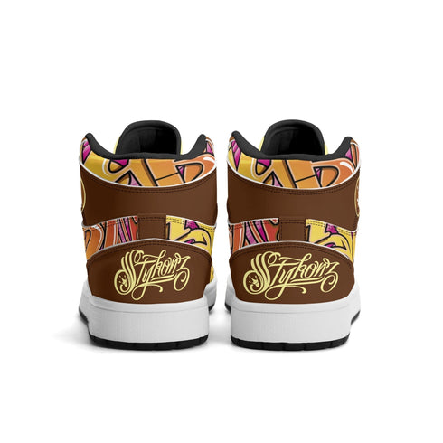 Metari 6T7 High Top Snekonz – Sundown | Hip - Hop Streetwear Kicks - Stykonz Graffiti Streetwear