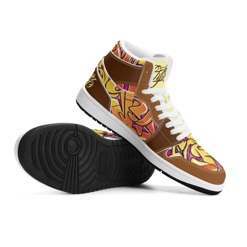 Metari 6T7 High Top Snekonz – Sundown | Hip - Hop Streetwear Kicks - Stykonz Graffiti Streetwear