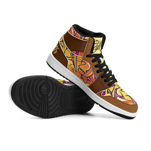 Metari 6T7 High Top Snekonz – Sundown | Hip - Hop Streetwear Kicks - Stykonz Graffiti Streetwear