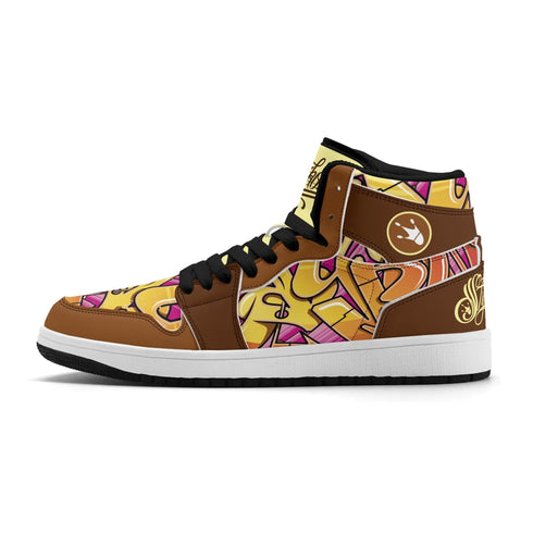 Metari 6T7 High Top Snekonz – Sundown | Hip - Hop Streetwear Kicks - Stykonz Graffiti Streetwear