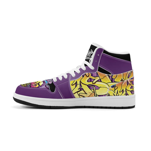 Metari 6T7 High Top Snekonz – The Train Master | Hip - Hop Streetwear Kicks - Stykonz Graffiti Streetwear