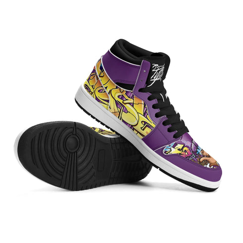 Metari 6T7 High Top Snekonz – The Train Master | Hip - Hop Streetwear Kicks - Stykonz Graffiti Streetwear