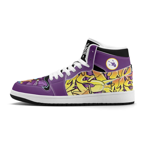 Metari 6T7 High Top Snekonz – The Train Master | Hip - Hop Streetwear Kicks - Stykonz Graffiti Streetwear