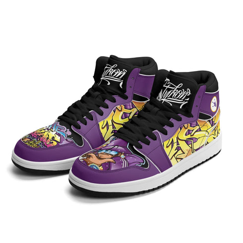 Metari 6T7 High Top Snekonz – The Train Master | Hip - Hop Streetwear Kicks - Stykonz Graffiti Streetwear