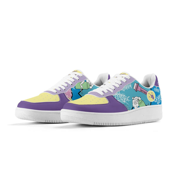 Metari 8T6 Low Top Snekonz feat 90s Elements | Hip - Hop Streetwear Sneakers - Stykonz Graffiti Streetwear