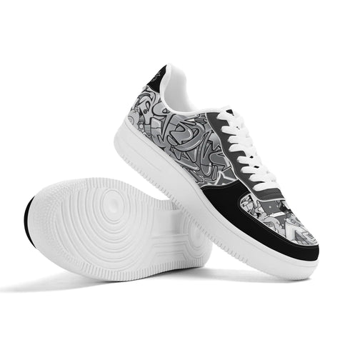 Metari 8T6 Low Top Snekonz feat Comic Stykonz 1 Black | Hip - Hop Streetwear Sneakers - Stykonz Graffiti Streetwear