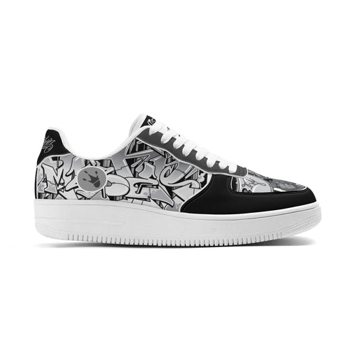 Metari 8T6 Low Top Snekonz feat Comic Stykonz 1 Black | Hip - Hop Streetwear Sneakers - Stykonz Graffiti Streetwear