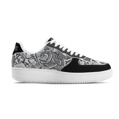 Metari 8T6 Low Top Snekonz feat Comic Stykonz 1 Black | Hip - Hop Streetwear Sneakers - Stykonz Graffiti Streetwear