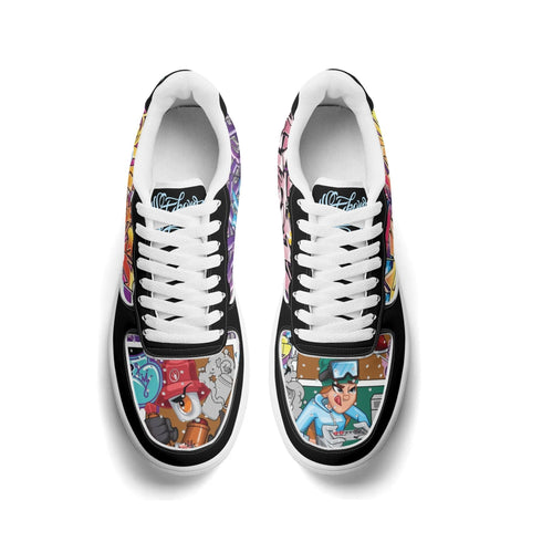 Metari 8T6 Low Top Snekonz feat Comic Stykonz 1 - v2 | Hip - Hop Streetwear Sneakers - Stykonz Graffiti Streetwear