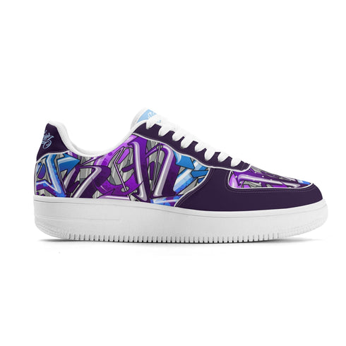 Metari 8T6 Low Top Snekonz feat Purple Wildstyle | Hip - Hop Streetwear Sneakers - Stykonz Graffiti Streetwear