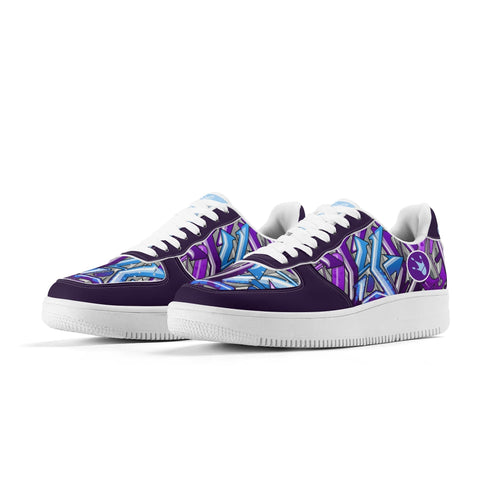 Metari 8T6 Low Top Snekonz feat Purple Wildstyle | Hip - Hop Streetwear Sneakers - Stykonz Graffiti Streetwear