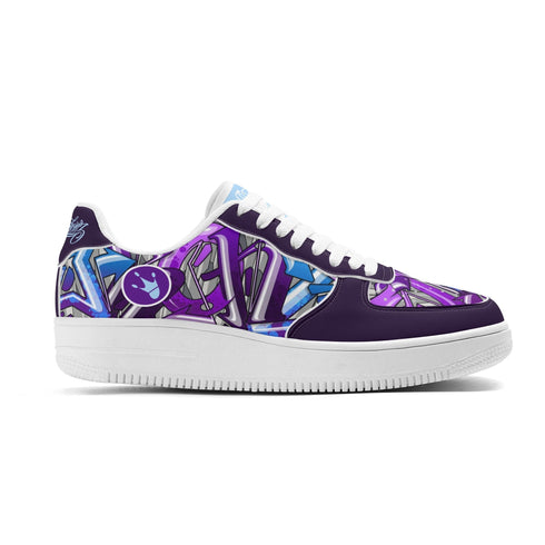 Metari 8T6 Low Top Snekonz feat Purple Wildstyle | Hip - Hop Streetwear Sneakers - Stykonz Graffiti Streetwear
