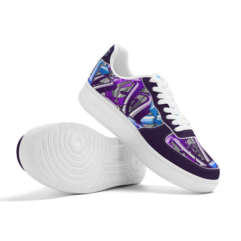 Metari 8T6 Low Top Snekonz feat Purple Wildstyle | Hip - Hop Streetwear Sneakers - Stykonz Graffiti Streetwear