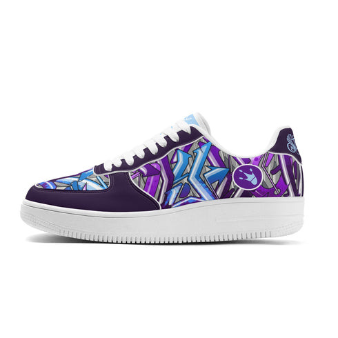 Metari 8T6 Low Top Snekonz feat Purple Wildstyle | Hip - Hop Streetwear Sneakers - Stykonz Graffiti Streetwear
