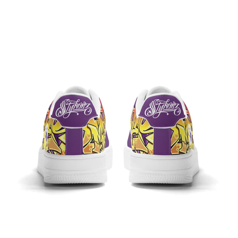 Metari 8T6 Low Top Snekonz feat The Train Master | Hip - Hop Streetwear Sneakers - Stykonz Graffiti Streetwear