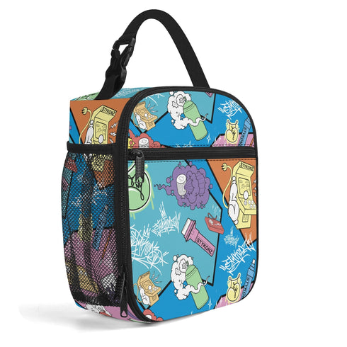 Teacher Creative Student Professional Insulated Lunch Box feat 90s Elements Graffiti - Stykonz Graffiti Streetwear