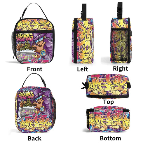 Teacher Creative Student Professional Insulated Lunch Box feat The Train Master Graffiti - Stykonz Graffiti Streetwear