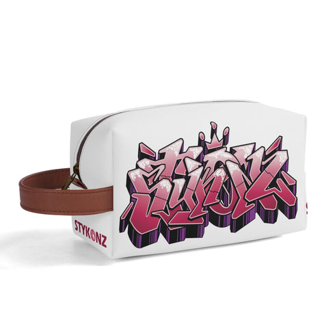 Travel Bag Toiletry Bag Makeup Bag feat Black Cherry | Hip - Hop Streetwear Bag - Stykonz Graffiti Streetwear