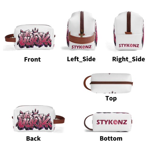 Travel Bag Toiletry Bag Makeup Bag feat Black Cherry | Hip - Hop Streetwear Bag - Stykonz Graffiti Streetwear