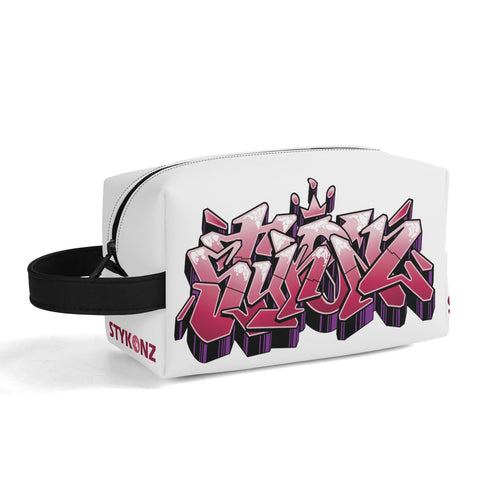 Travel Bag Toiletry Bag Makeup Bag feat Black Cherry | Hip - Hop Streetwear Bag - Stykonz Graffiti Streetwear