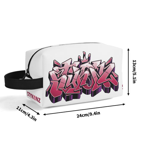 Travel Bag Toiletry Bag Makeup Bag feat Black Cherry | Hip - Hop Streetwear Bag - Stykonz Graffiti Streetwear