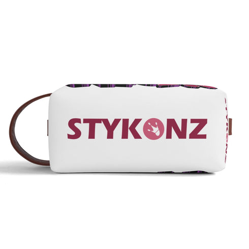 Travel Bag Toiletry Bag Makeup Bag feat Black Cherry | Hip - Hop Streetwear Bag - Stykonz Graffiti Streetwear