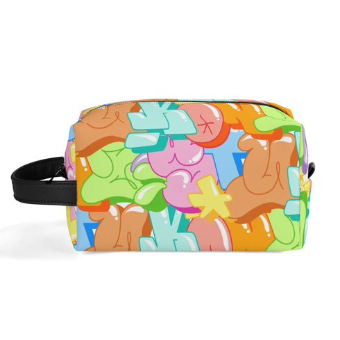 Travel Bag Toiletry Bag Makeup Bag feat Candy | Hip - Hop Streetwear Bag - Stykonz Graffiti Streetwear