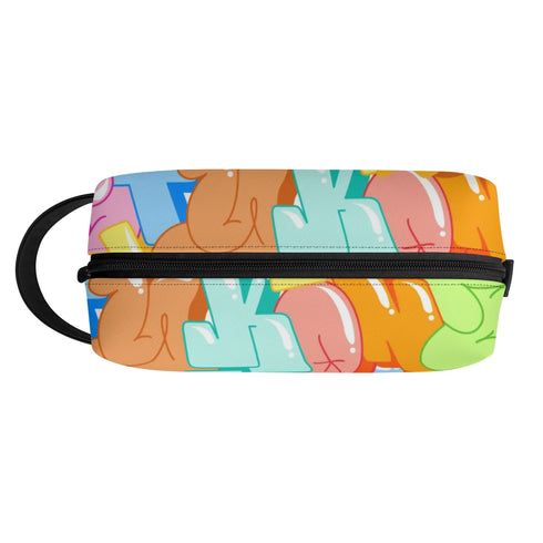 Travel Bag Toiletry Bag Makeup Bag feat Candy | Hip - Hop Streetwear Bag - Stykonz Graffiti Streetwear