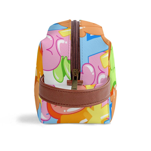 Travel Bag Toiletry Bag Makeup Bag feat Candy | Hip - Hop Streetwear Bag - Stykonz Graffiti Streetwear