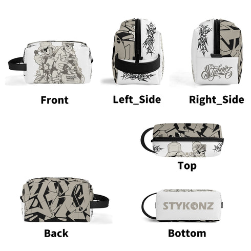Travel Bag Toiletry Bag Makeup Bag feat Chromium | Hip - Hop Streetwear Bag - Stykonz Graffiti Streetwear