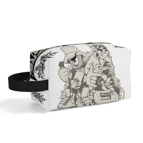 Travel Bag Toiletry Bag Makeup Bag feat Chromium | Hip - Hop Streetwear Bag - Stykonz Graffiti Streetwear