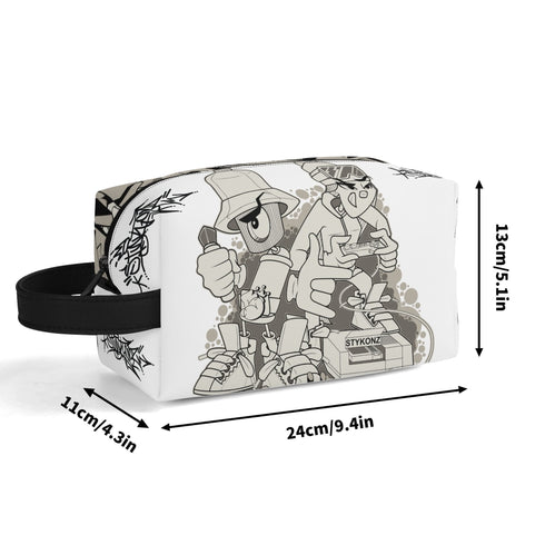 Travel Bag Toiletry Bag Makeup Bag feat Chromium | Hip - Hop Streetwear Bag - Stykonz Graffiti Streetwear